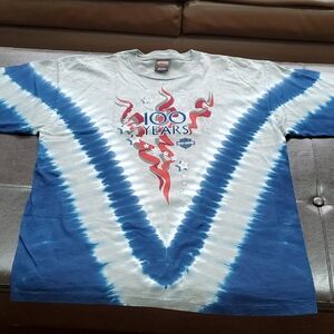 Harley-Davidson Light Gray Crewneck Tee with Red & White Accent